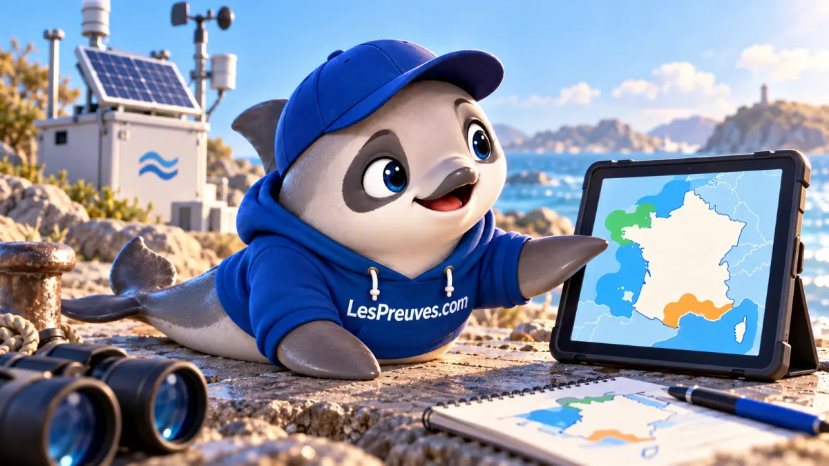 La vaquita consulte une carte illustrative de la qualité de l’air sur une tablette.