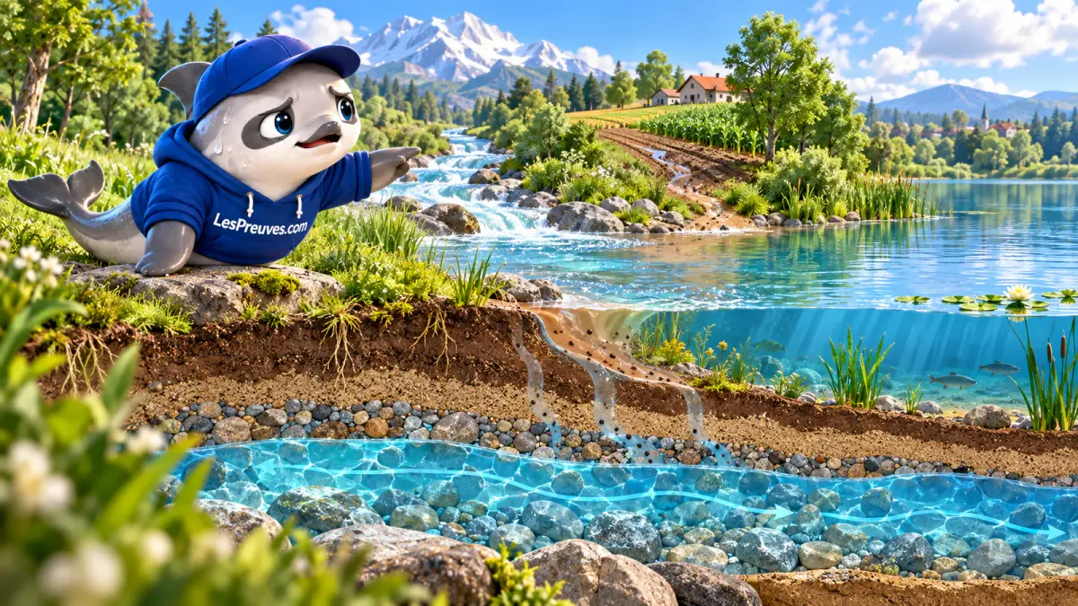 La vaquita suit le trajet de l’eau d’une rivière vers un lac et une nappe souterraine.